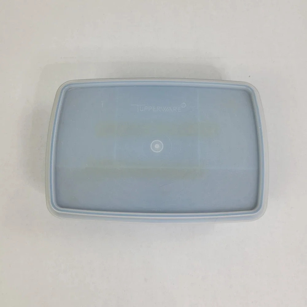 Tupperware Tuppercraft 767-3 Rectangular‎ Container Blue Storage Craft Organizer